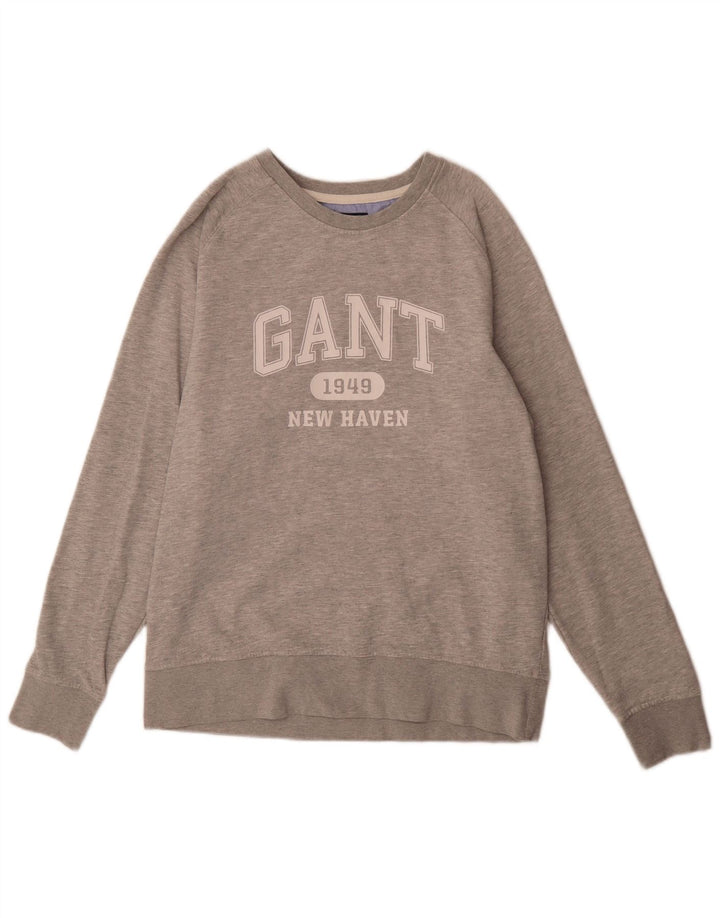 Ανδρικό γραφικό φούτερ Gant Jumper XL Γκρι βαμβακερό
