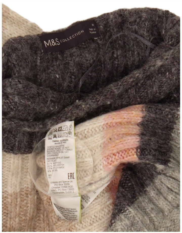 Marks & Spencer Γυναικείο πουλόβερ με λαιμό χελώνα UK 12 μεσαίο πολύχρωμο