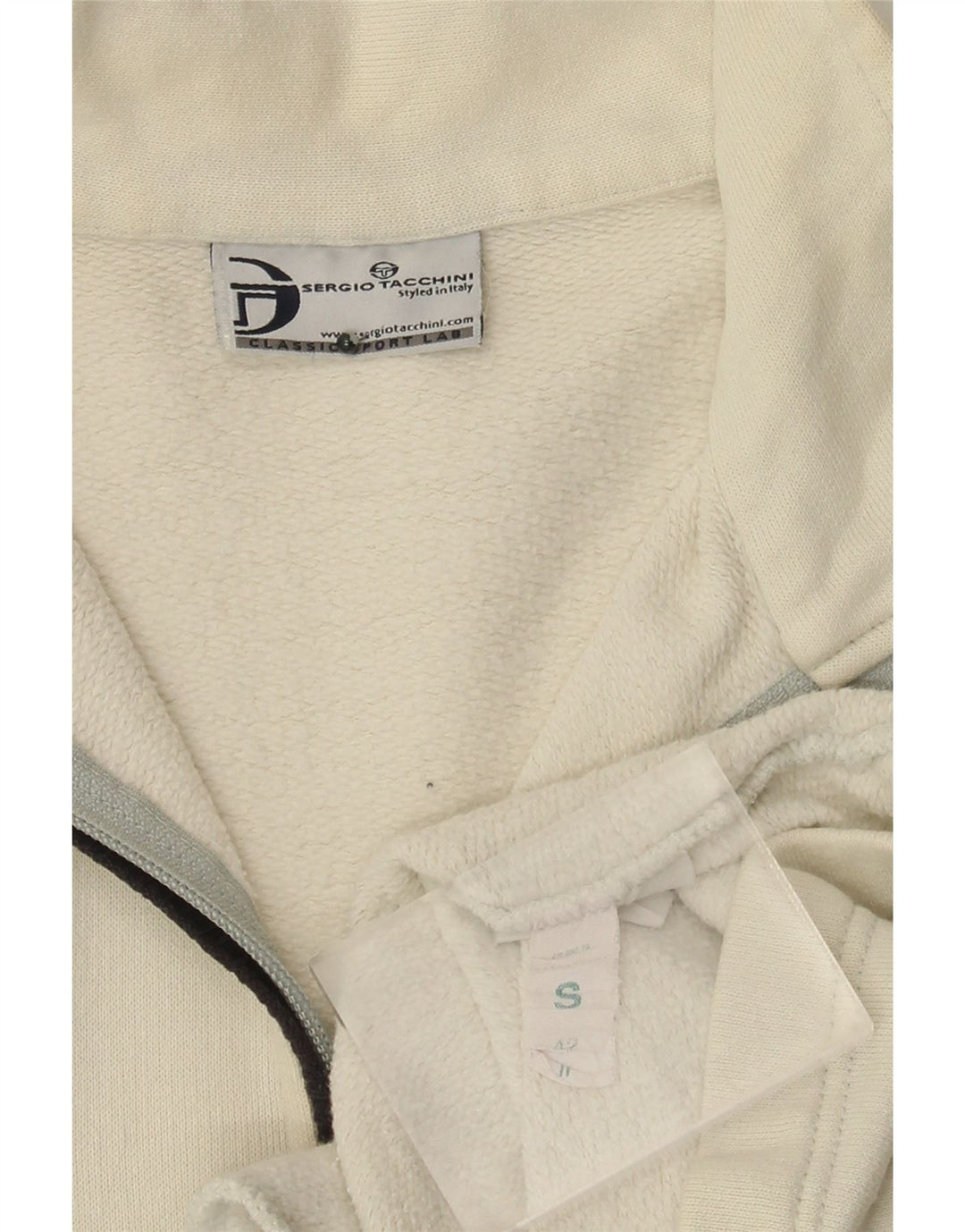 Ανδρική φόρμα Sergio Tacchini Top Jacket Small Off White