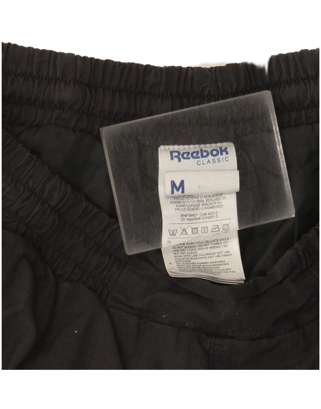 Reebok Ανδρική φόρμα κλασικής φόρμας παντελόνι Joggers μεσαίο μαύρο πολυεστέρα