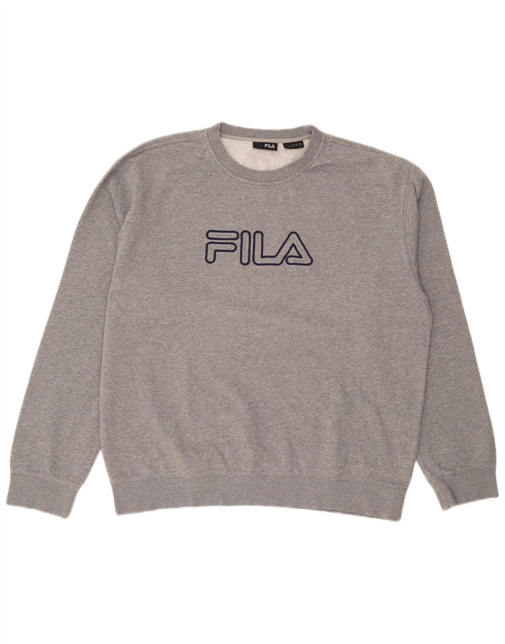 Ανδρικό γραφικό φούτερ Fila Jumper XL Grey Flecked