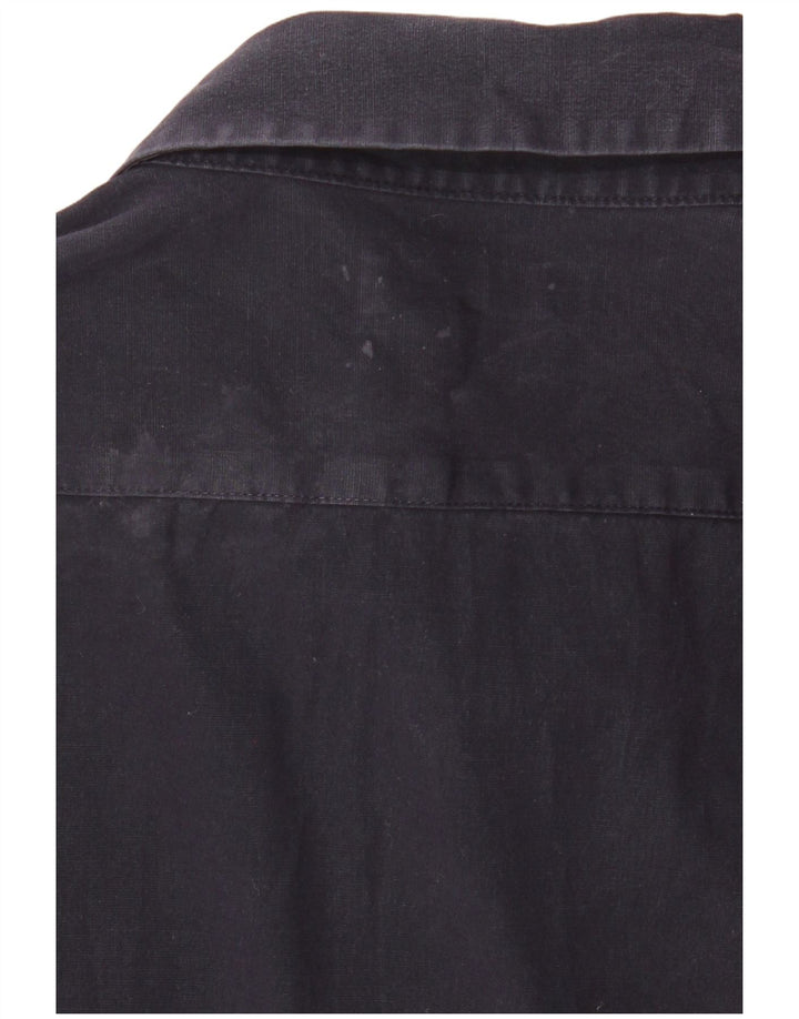 Ανδρικό πουκάμισο CALVIN KLEIN JEANS μεσαίο μπλε βαμβακερό