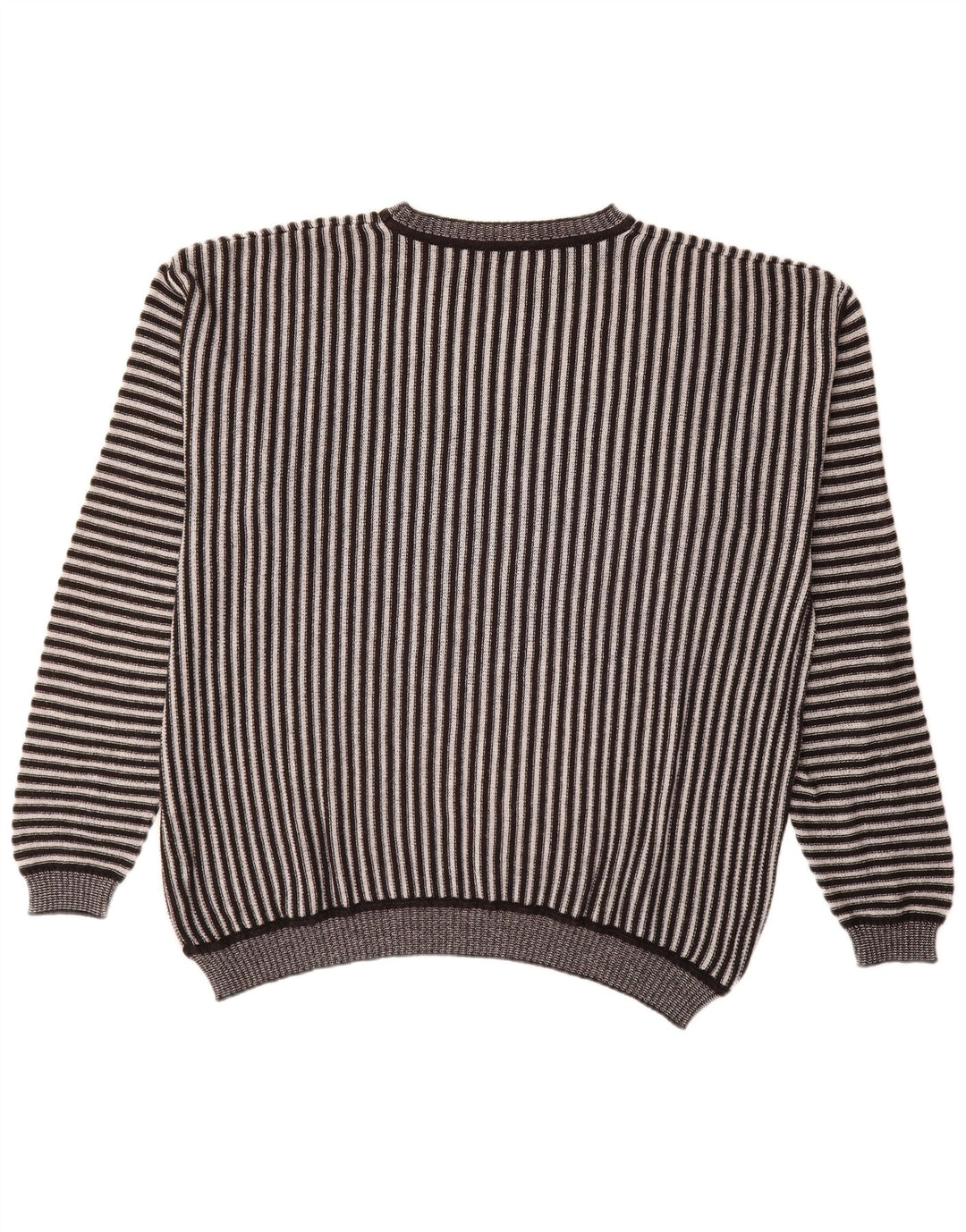 Ανδρικό πουλόβερ Alba Moda Boat Neck Jumper XL Καφέ ριγέ