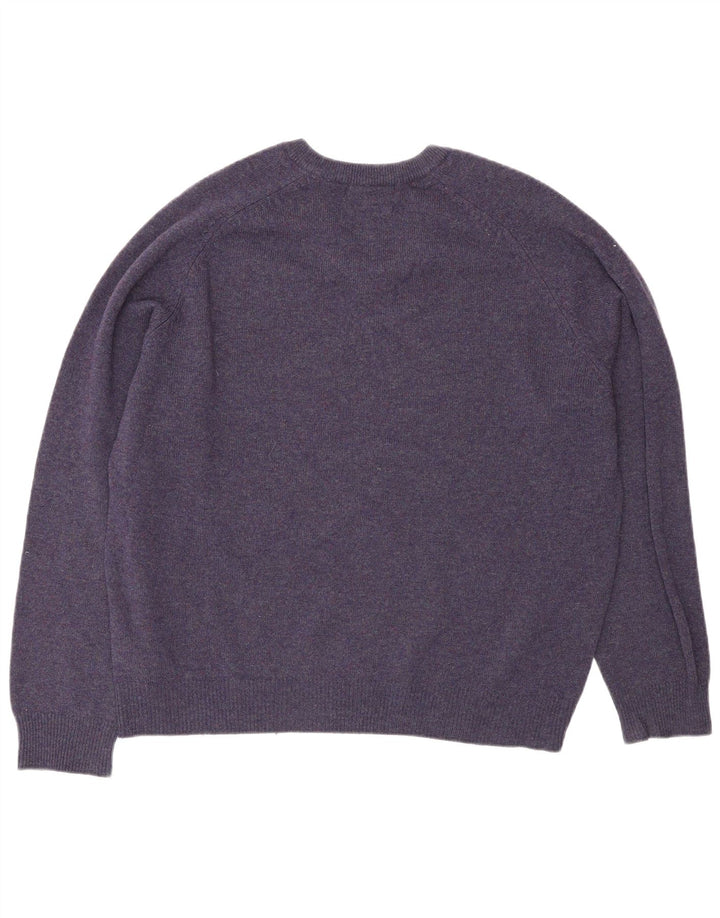 Ανδρικό πουλόβερ Marks & Spencer Blue Harbor με V-Neck Jumper Medium Purple
