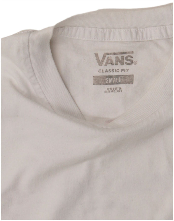 Γραφικό T-Shirt Ανδρικό VANS Classic Fit Top Μικρό λευκό βαμβακερό