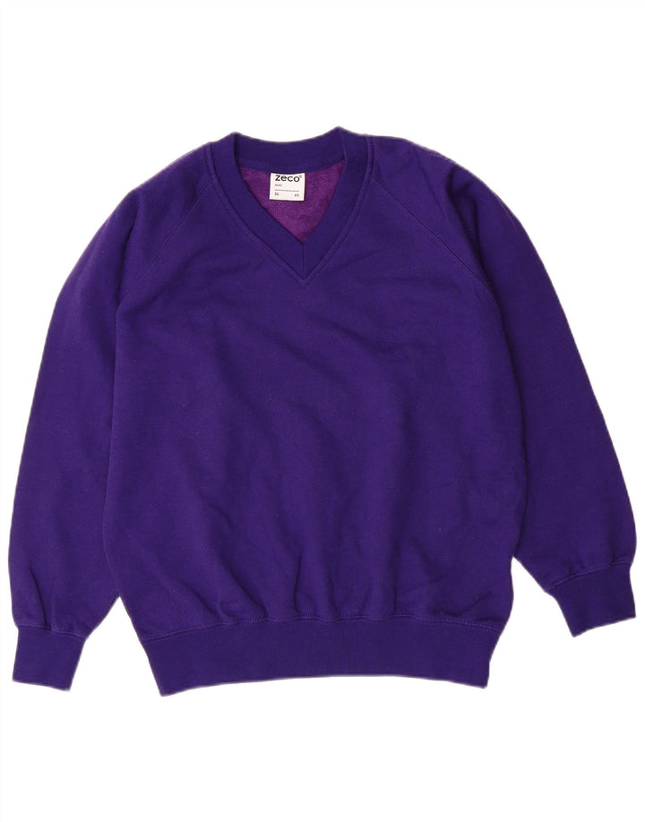 Ανδρικό φούτερ VINTAGE Jumper UK 36 XS Purple Acrylic College