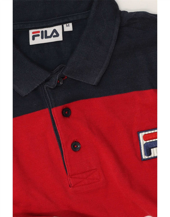 Ανδρικό πουκάμισο πόλο Fila, μεσαίο πολύχρωμο μπλοκ χρώματος
