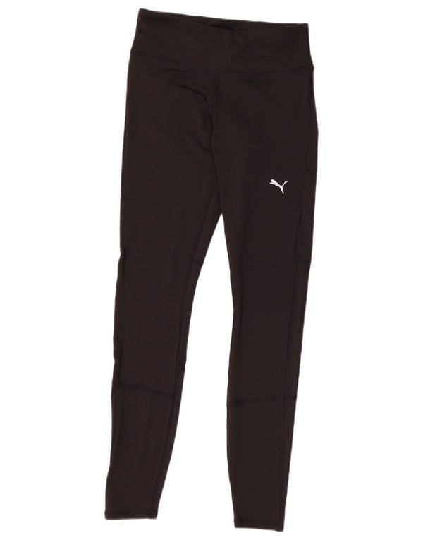 PUMA Womens Leggings UK 4 XS Black Polyester