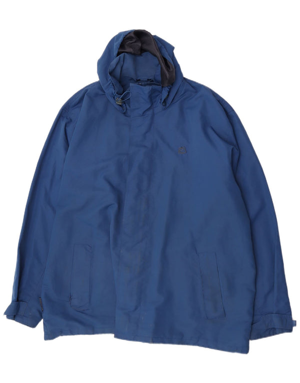 Mountain Essentials Ανδρικό μπουφάν βροχής με κουκούλα UK 46 3XL μπλε νάιλον