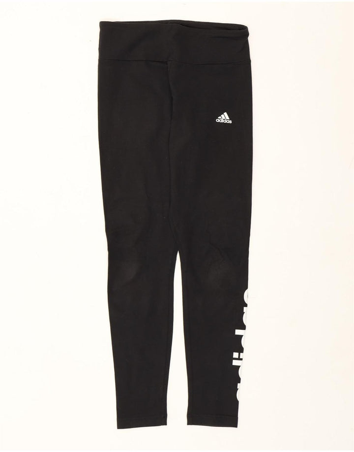 Γυναικεία γραφικά κολάν Adidas UK 8/10 Small Black Polyester