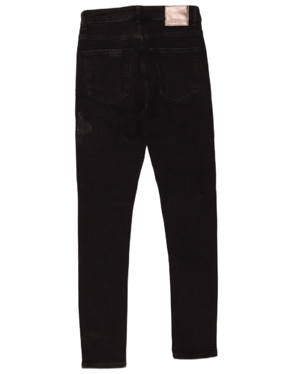 Zara Ανδρικό Skinny Jeans EU 38 Small W30 L30 Μαύρο βαμβακερό