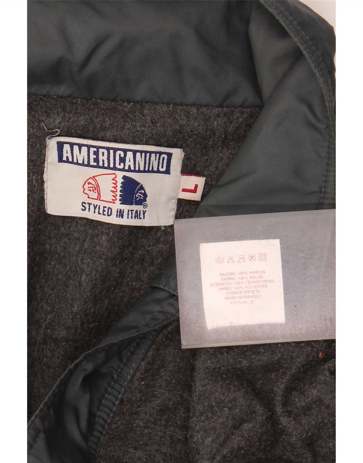 Ανδρικό μπουφάν Americanino Bomber UK 40 Large Black Nylon