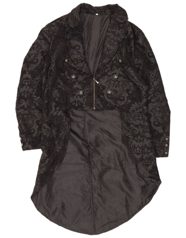 Vintage γυναικείο φράκο Blazer Jacket UK 20 2XL Black Paisley