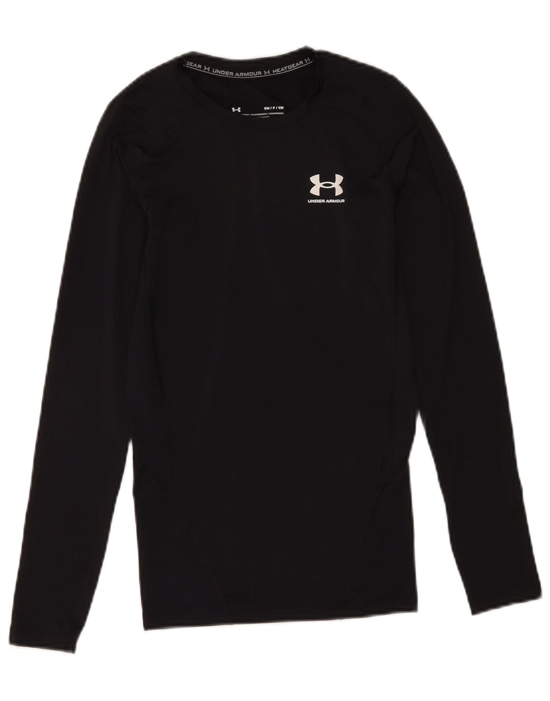 Under Armour Γυναικείο Heat Gear Μακρυμάνικο UK 10 Μικρός Μαύρος Πολυεστέρας