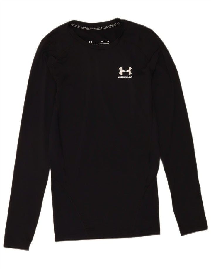 Under Armour Γυναικείο Heat Gear Μακρυμάνικο UK 10 Μικρός Μαύρος Πολυεστέρας