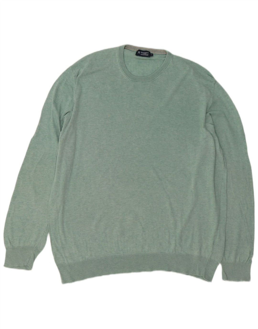 Ανδρικό πουλόβερ Hackett Crew Neck Jumper 2XL Πράσινο βαμβακερό