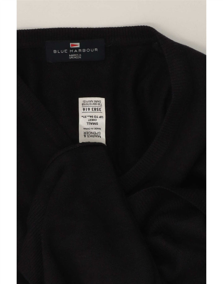 Ανδρικό πουλόβερ Marks & Spencer Blue Harbor με λαιμόκοψη με λαιμόκοψη μικρό ακρυλικό