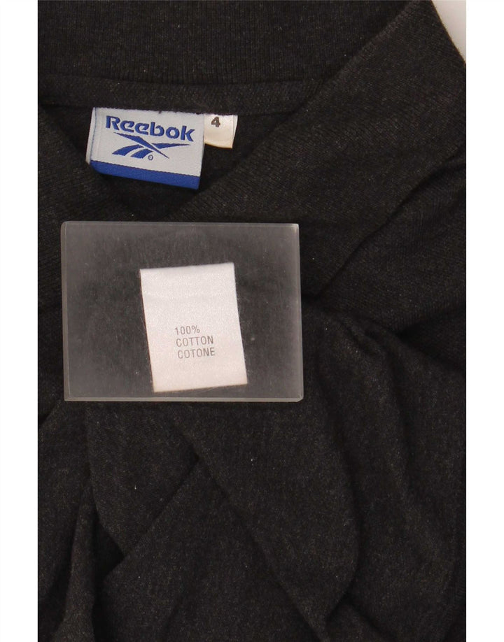 Ανδρικό πουκάμισο πόλο Reebok, μεγάλο μαύρο βαμβακερό