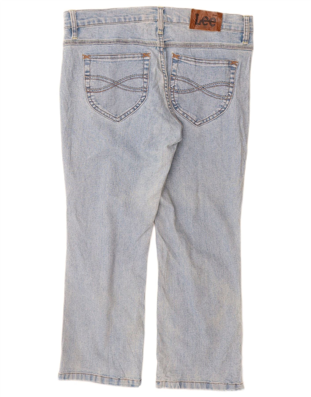 Lee Womens Cropped Jeans W32 L24 Blue