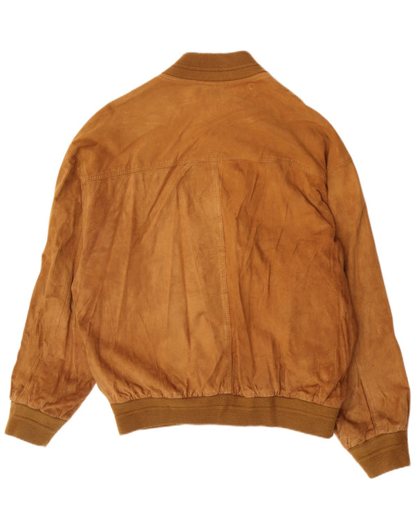 Vintage Ανδρικό Suede Jacket UK 42 XL Beige Leather