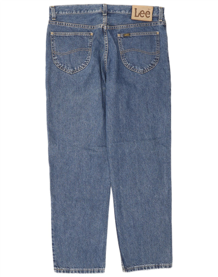 Lee Mens Straight Jeans W36 L30 Blue Cotton
