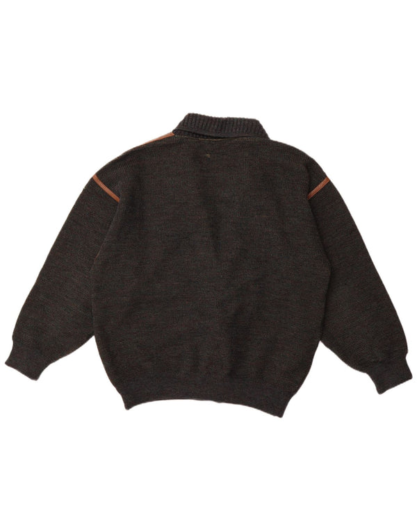 Ανδρικό πουλόβερ ζακέτα με διπλό στήθος Marz EU 52 Μαλλί με μεγάλο γκρι φλύκταινα