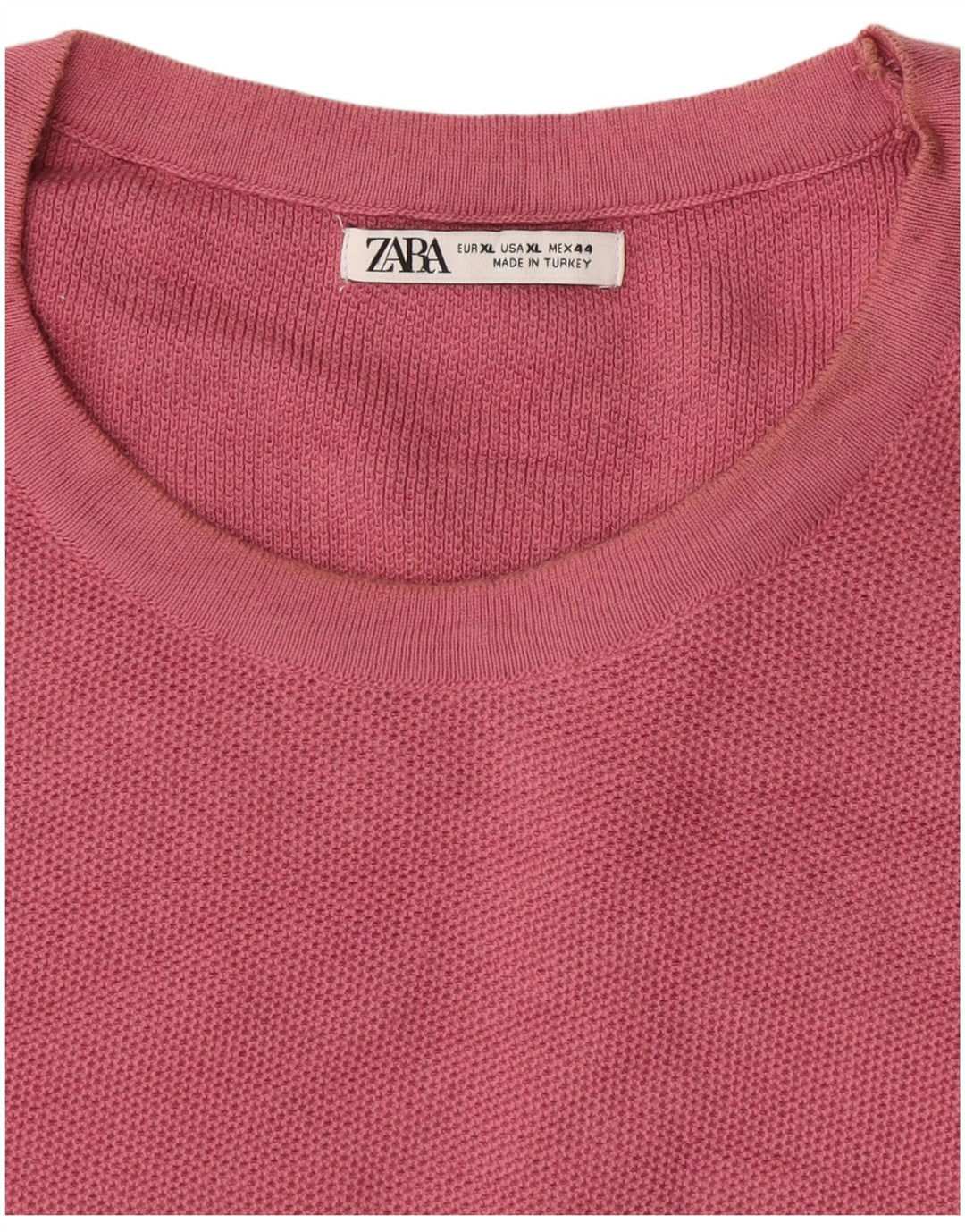 Zara Ανδρικό T-Shirt Top XL Pink