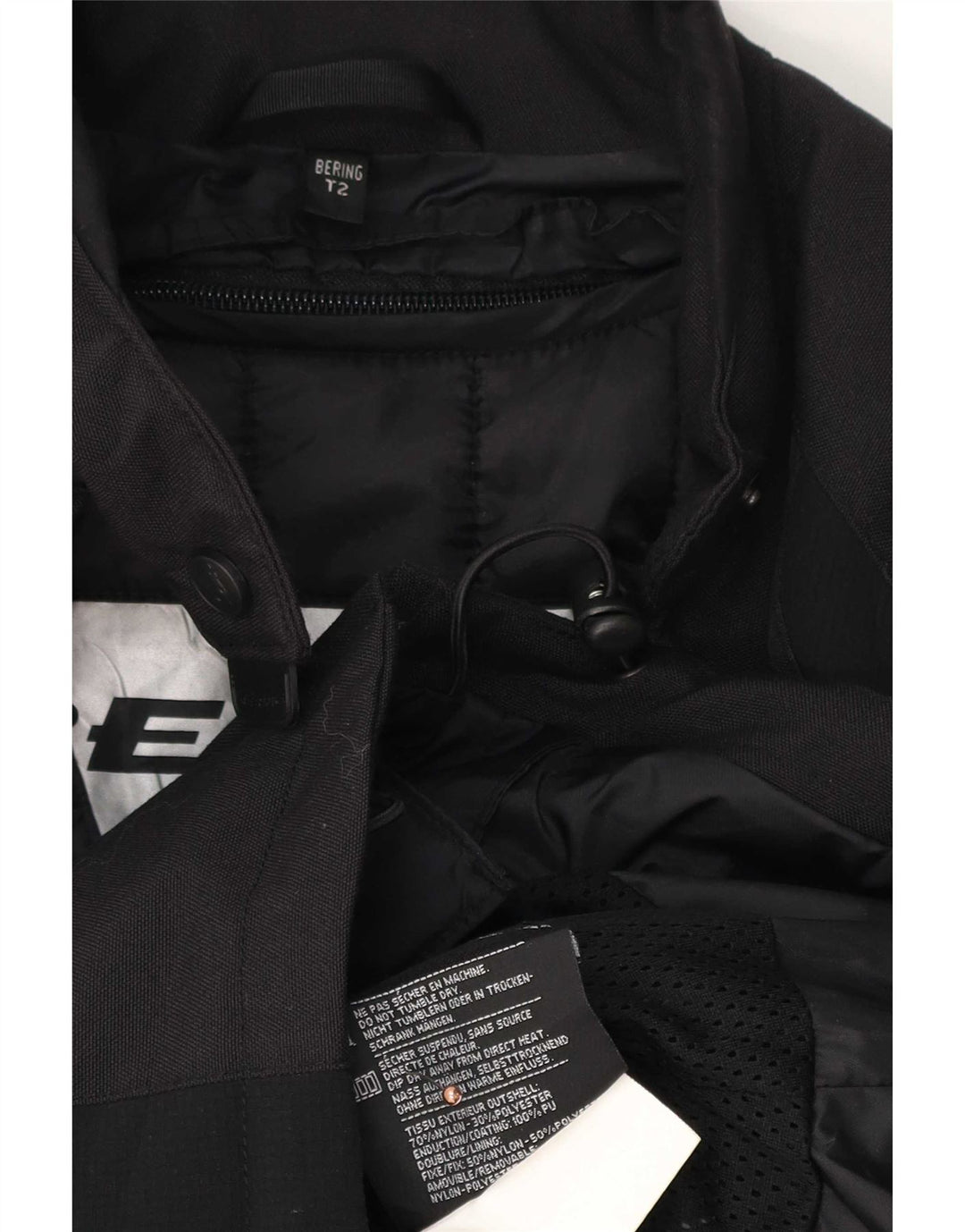 Γυναικείο Μπουφάν BERING Graphic Racer UK 14 Medium Black Colorblock Nylon