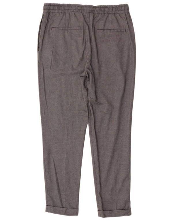 Zara Γυναικείο Slim Παντελόνι Chino Μεγάλο W32 L28 Γκρι Πολυεστέρας