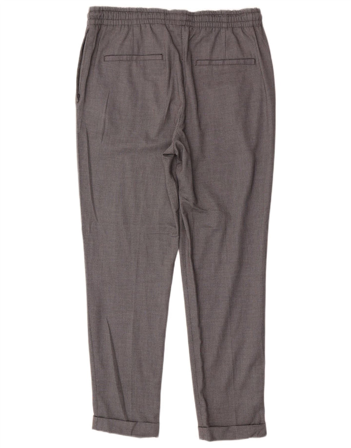 Zara Γυναικείο Slim Παντελόνι Chino Μεγάλο W32 L28 Γκρι Πολυεστέρας