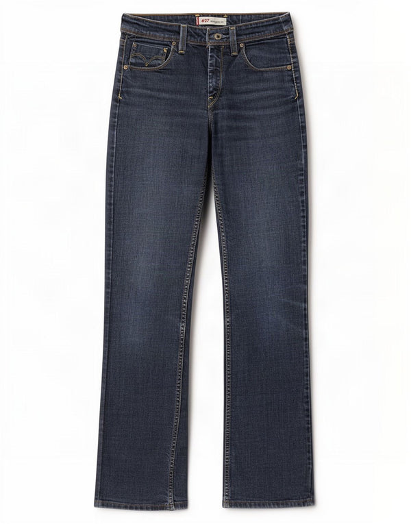 Γυναικείο Levi's 627 Straight Jeans W27 L32 Μπλε βαμβακερό