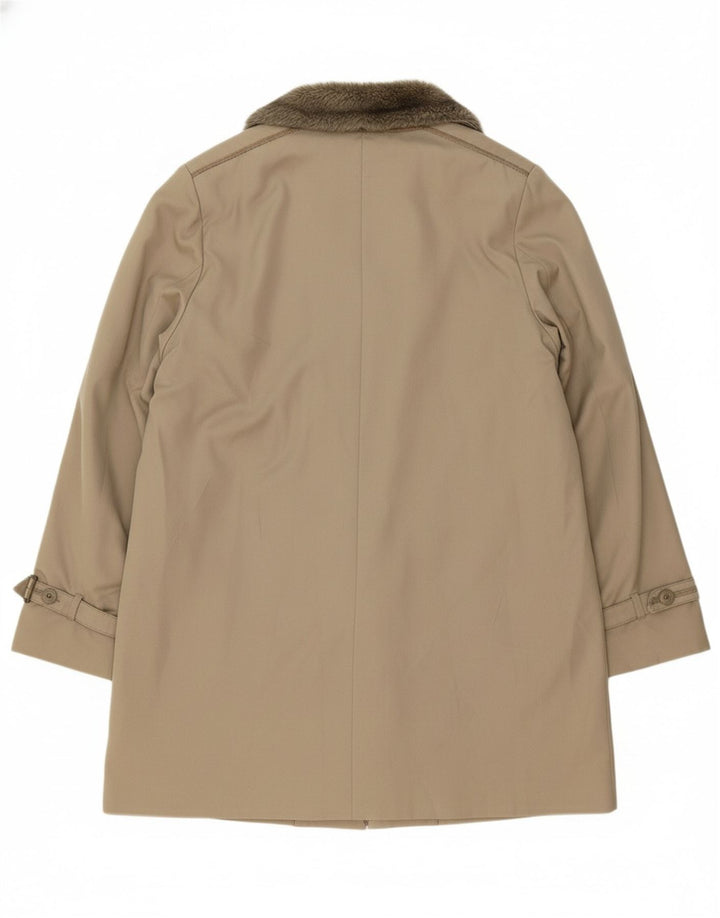 DANNIMAC Womens Overcoat UK 16 Large Beige