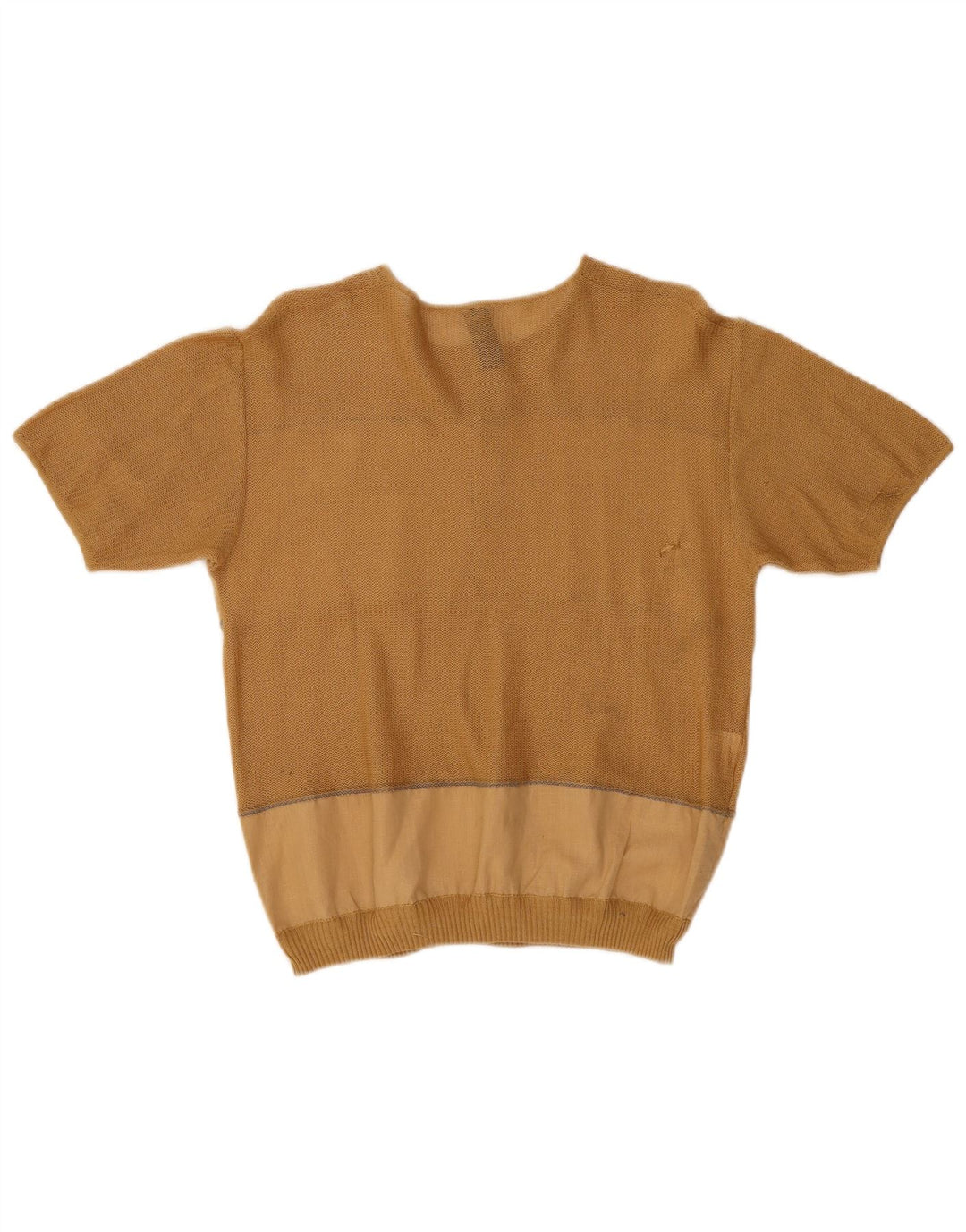MODIGLIANI Γυναικείο πουλόβερ με λαιμόκοψη IT 48 XL Beige Colourblock