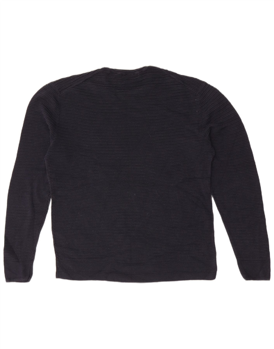 Γαλλικό Connection Ανδρικό πουλόβερ με λαιμόκοψη μεσαίου μπλε βαμβακερό