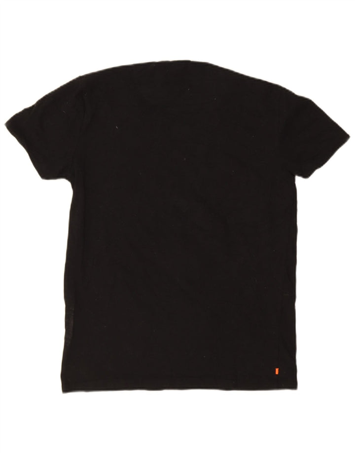 Ανδρικό μπλουζάκι Superdry Slim Fit Top Μεσαίο μαύρο βαμβακερό