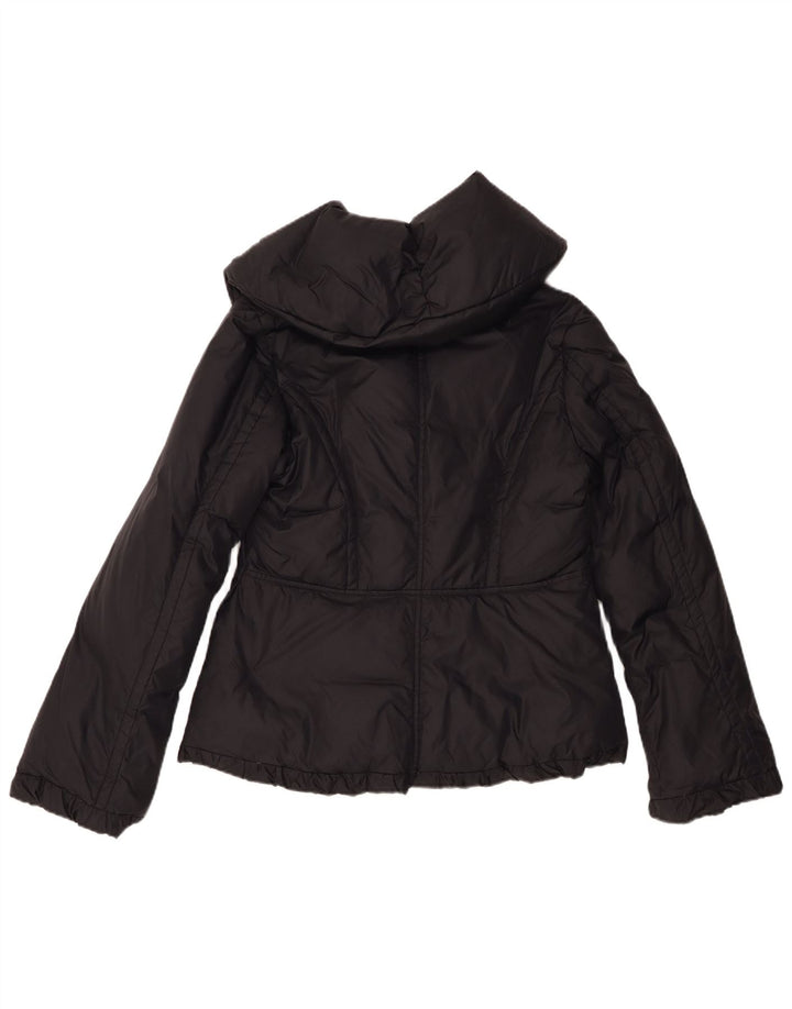 Stefanel Γυναικείο μπουφάν UK 12 Medium Black Nylon