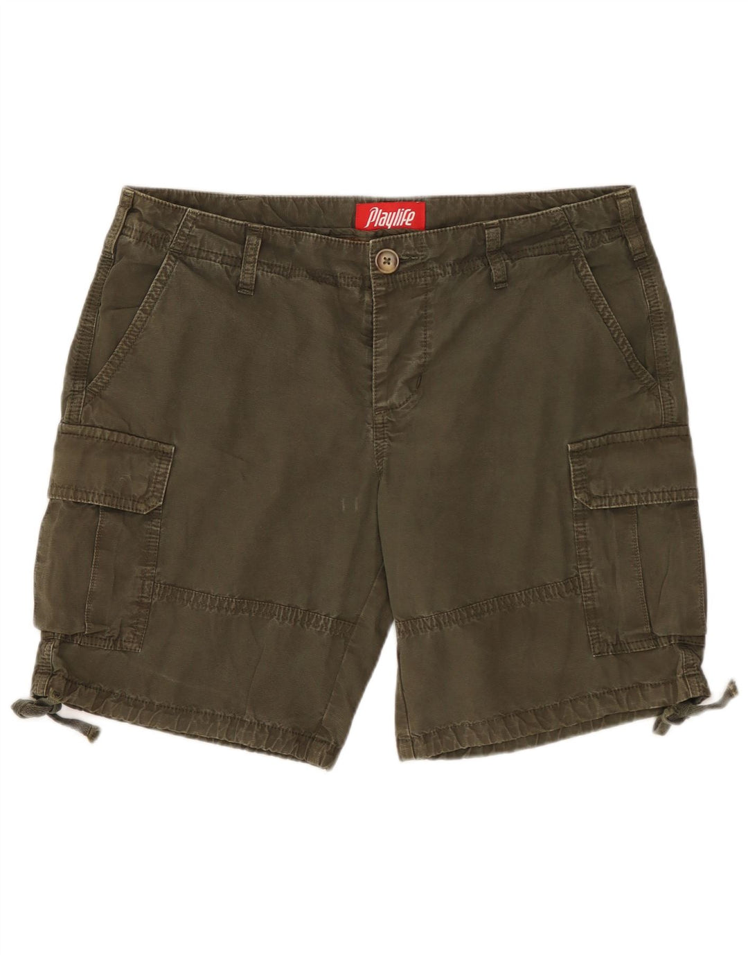 Γυναικείο σορτς Cargo Playlife IT 44 Medium W32 Khaki