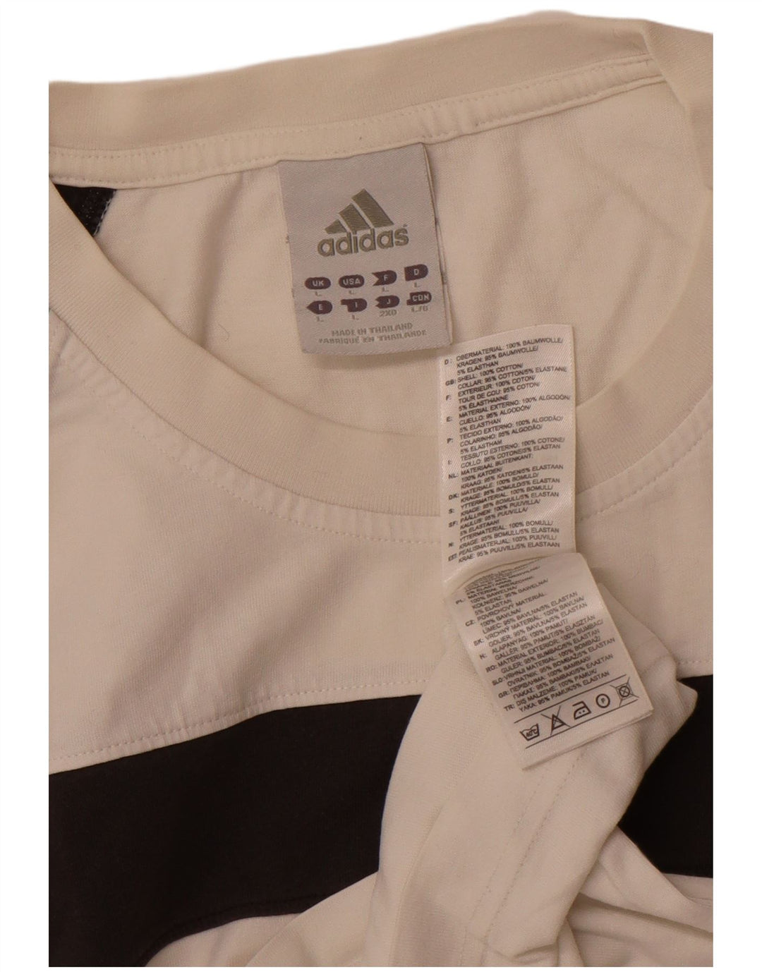 Ανδρικό γιλέκο ADIDAS Top Large White Colourblock Βαμβακερό