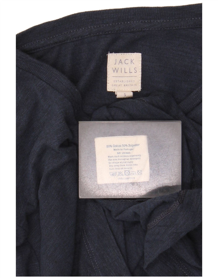 Jack Wills Ανδρικό μακρυμάνικο μπλουζάκι από βαμβακερό μπλε ναυτικό