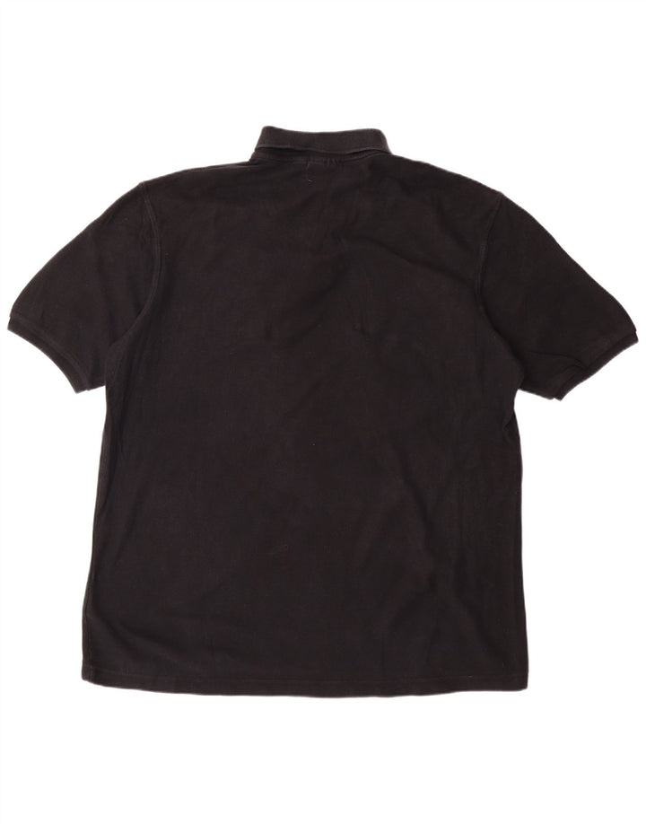 FILA Mens Polo Shirt IT 56 2XL Black Cotton