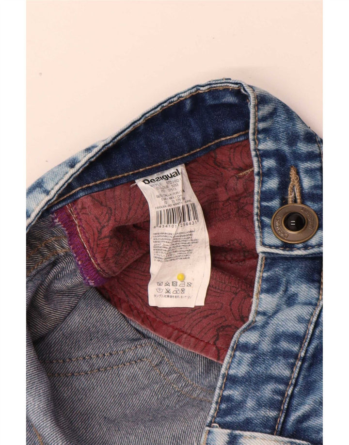 Desigual γυναικεία στενόχωρα τζιν W32 L28 Μπλε βαμβακερό συνονθύλευμα