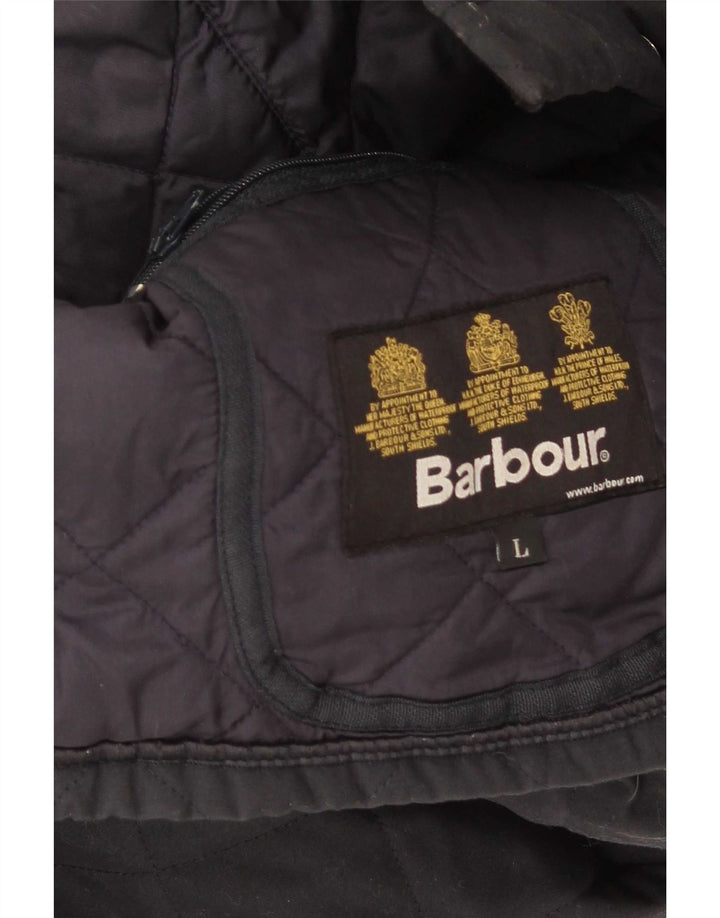 Ανδρικό καπιτονέ μπουφάν Barbour UK 40 Large Navy Blue