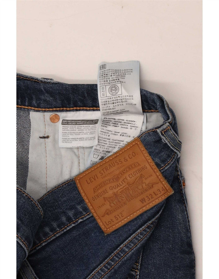 Γυναικείο σορτς Levi's 512 τζιν W32 μεσαίο μπλε βαμβακερό