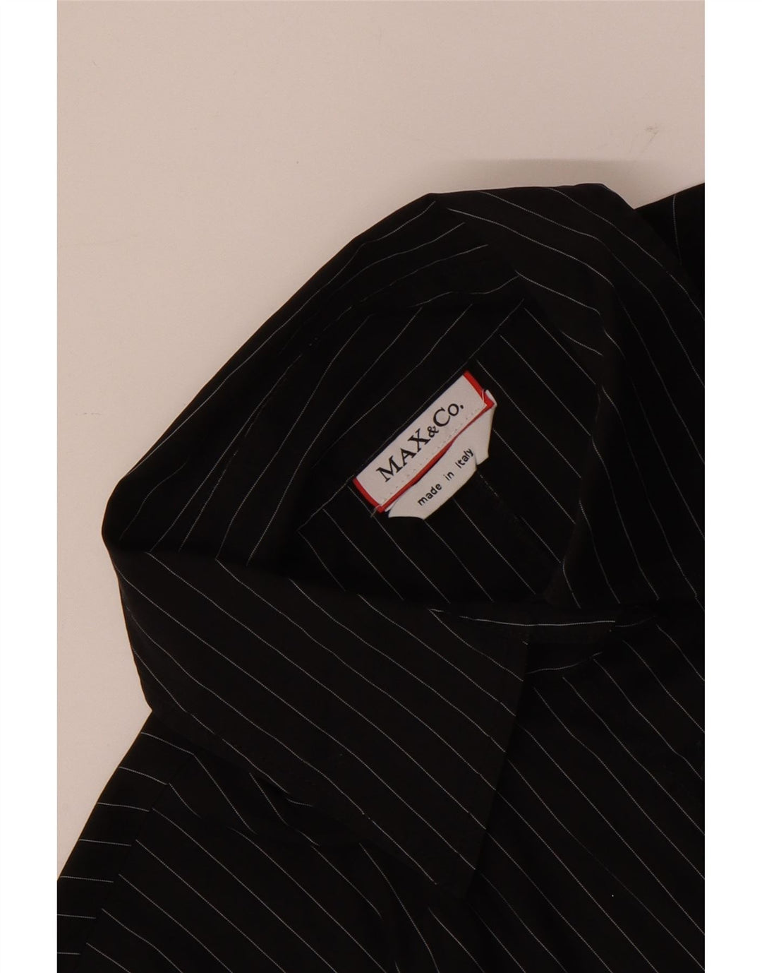 Max & Co. Γυναικείο πουκάμισο UK 14 Medium Black Pinstripe