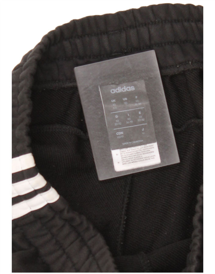 Γυναικεία αθλητική φόρμα ADIDAS Παντελόνι Joggers UK 4/6 XS Μαύρο βαμβακερό