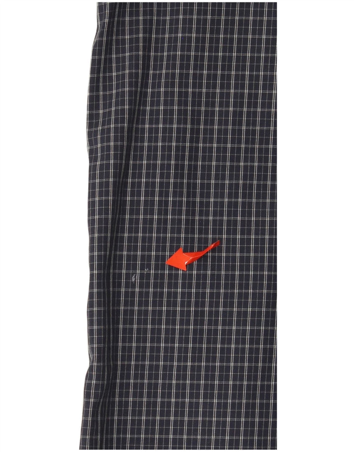 EDDIE BAUER Ανδρικό ψηλό πουκάμισο με χαλαρή εφαρμογή μεγάλο μπλε ναυτικό καρό βαμβακερό