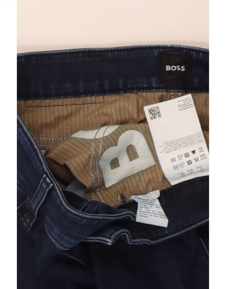 Ανδρικό τζιν Hugo Boss Slim W30 L32 Navy Blue Cotton