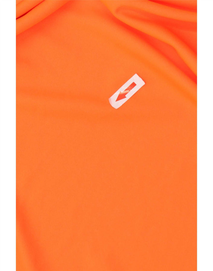 Ανδρικό T-Shirt Climalite Adidas Top μεσαίο πορτοκαλί πολυεστέρας