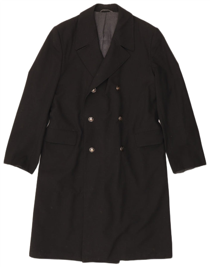 Vintage Ανδρικό Διπλό Παλτό UK 38 Medium Black