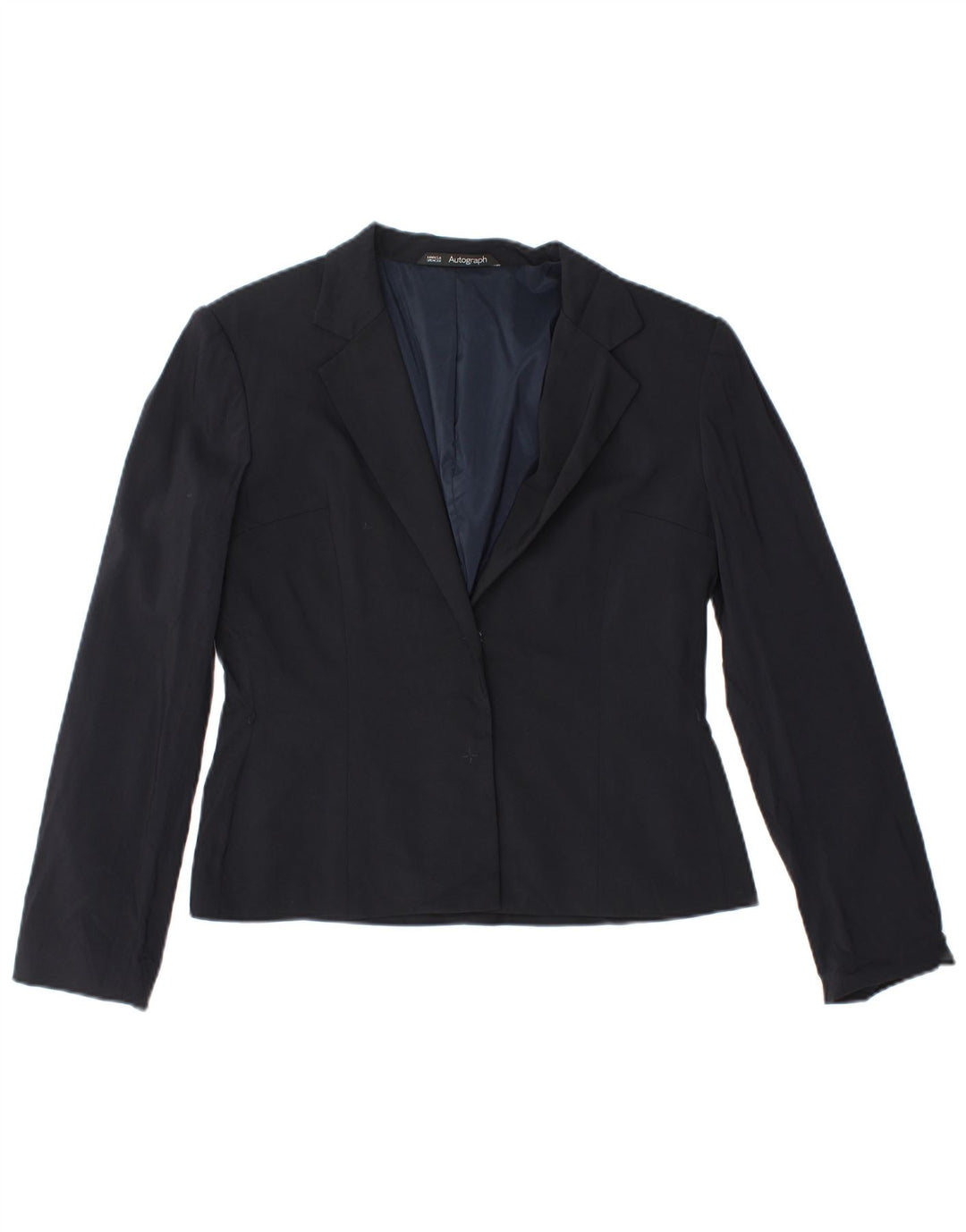 Marks & Spencer Γυναικείο μπουφάν Blazer Autograph UK 12 Medium Navy Blue